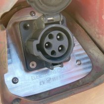 VW Splitty Bus Charge Inlet Billet Aluminum Mounting Plate