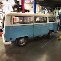 VW Splitty Bus Charge Inlet Billet Aluminum Mounting Plate