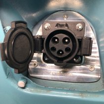 VW Splitty Bus Charge Inlet Billet Aluminum Mounting Plate