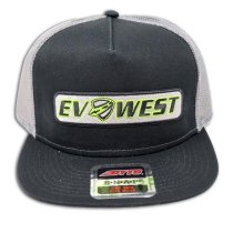Trucker Hat - EV West - Black on Gray