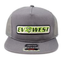 Trucker Hat - EV West - Grey on Grey
